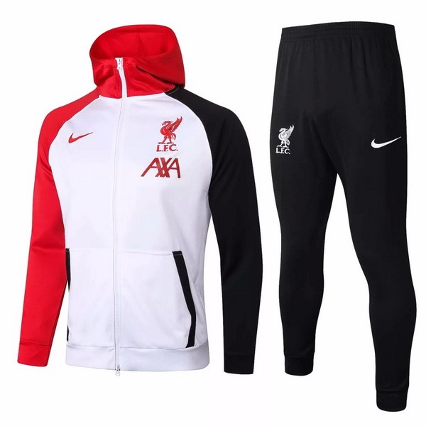 Chaqueta Con Capucha Liverpool 2020-21 Rojo Blanco Negro